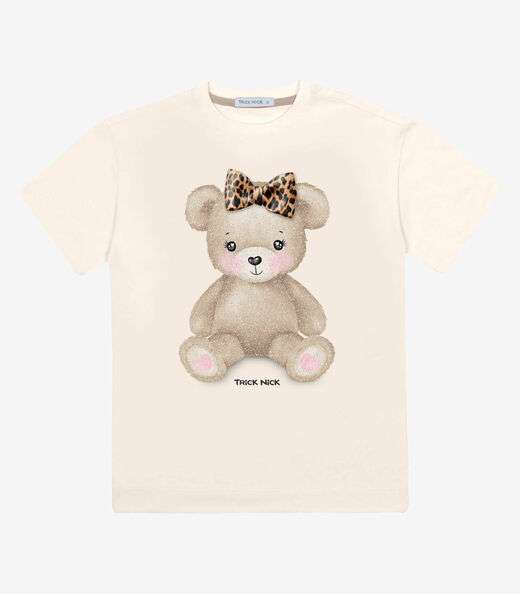 Blusa Infantil Meia Malha Trick Nick Bege