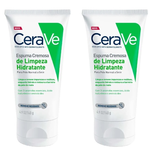 Image_Kit com 2 Unidades de Creme Espuma de Limpeza Facial CeraVe 140g