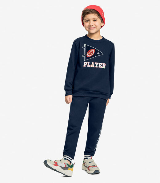 Conjunto Infantil Blusão Com Calça Trick Nick Azul