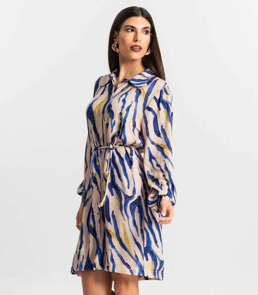 Vestido Feminino Chemise Endless Bege