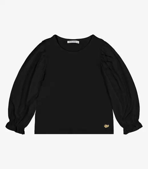 Image_Blusa Infantil Manga Longa Trick Nick Preto