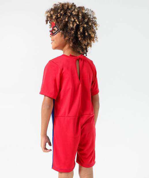 Macacão Infantil Fantasia Homem Aranha Marvel Tam 4 a 10