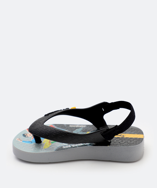 Chinelo Infantil Bebê Liga da Justiça Preto