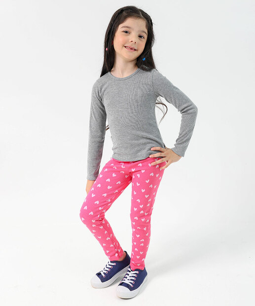 Blusa Infantil Básica Marisa Tam 4 a 10 Cinza