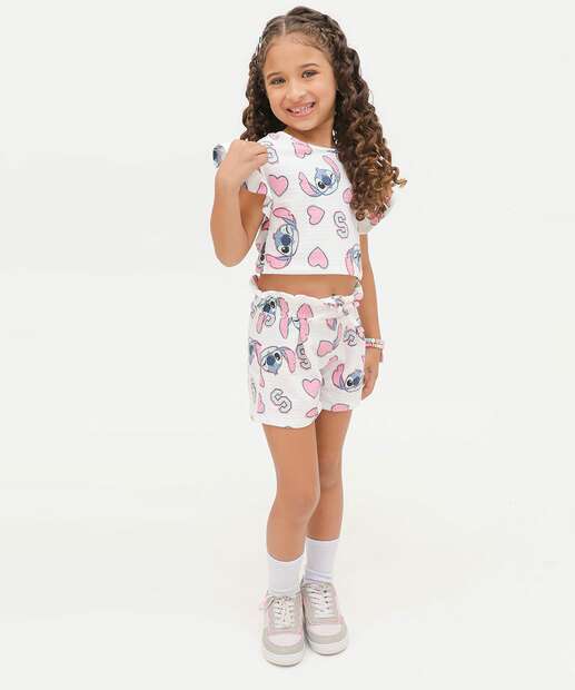 Image_Short Infantil Clochard Stitch Disney Tam 4 a 10