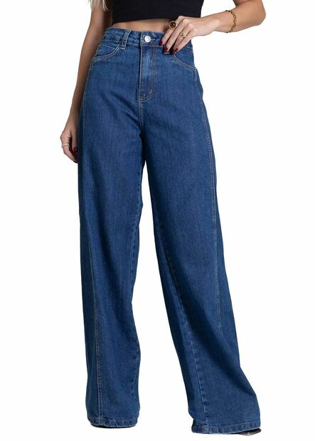 Calça Jeans Sawary Wide Leg - 282230