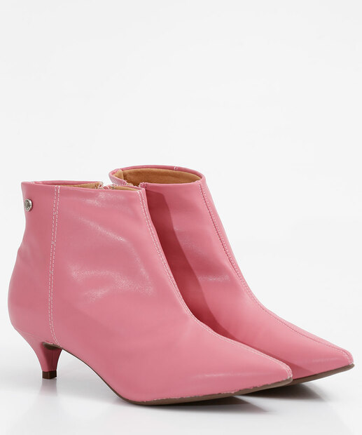 Bota Feminina Ankle Boot Salto Fino Via Uno