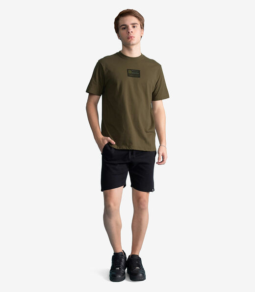 Camiseta Masculina Meia Malha Com Estampa Minty Verde