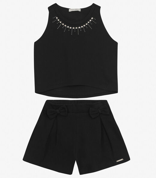 Conjunto Regata com Shorts em malhão Trick Nick Preto