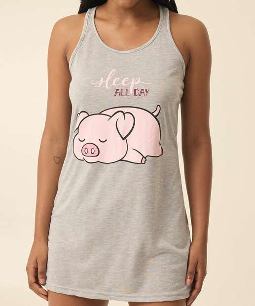 Camisola Estampada Sem Manga Marisa