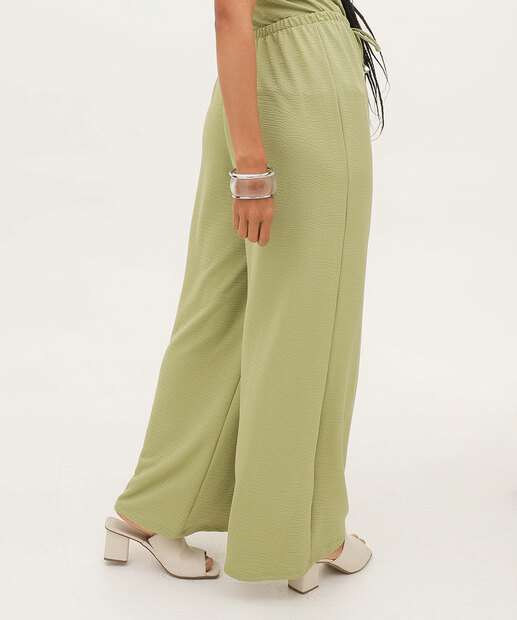 Calça Pantalona Feminina Textura Marisa