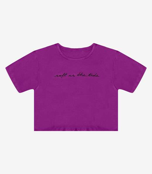 Blusa Feminina em Molecotton Viscose Infinita Cor Roxo