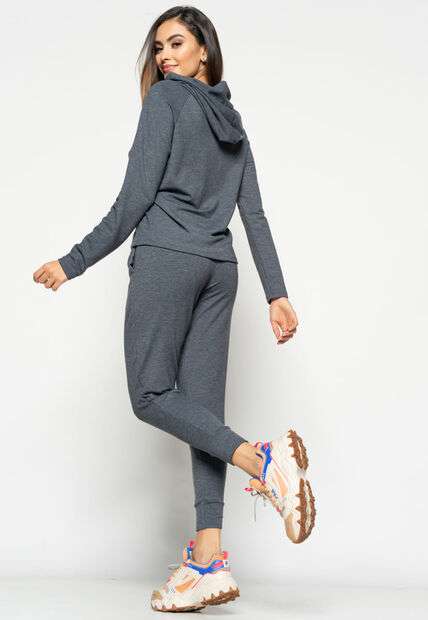 Calça  Comfy Jogger  Moletinho Grafite Salvatore Fashion