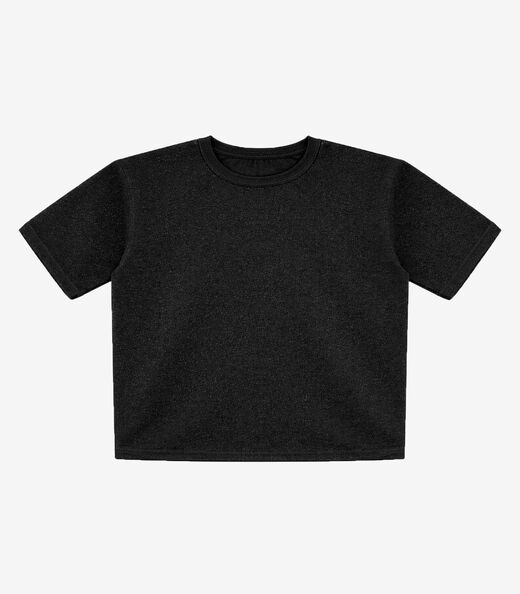 Blusa Feminina Ribana Canelada Infinita Cor Preto