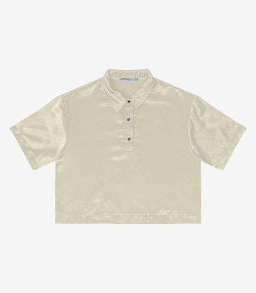 Camisa Feminina Manga Curta Endless Bege