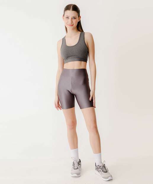 Bermuda Feminina Fitness Brilhante Marisa