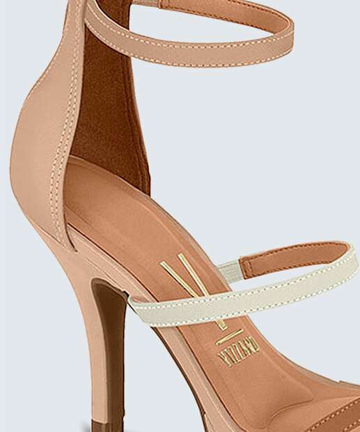 Sandália Salto Fino Feminina Tiras Vizzano 