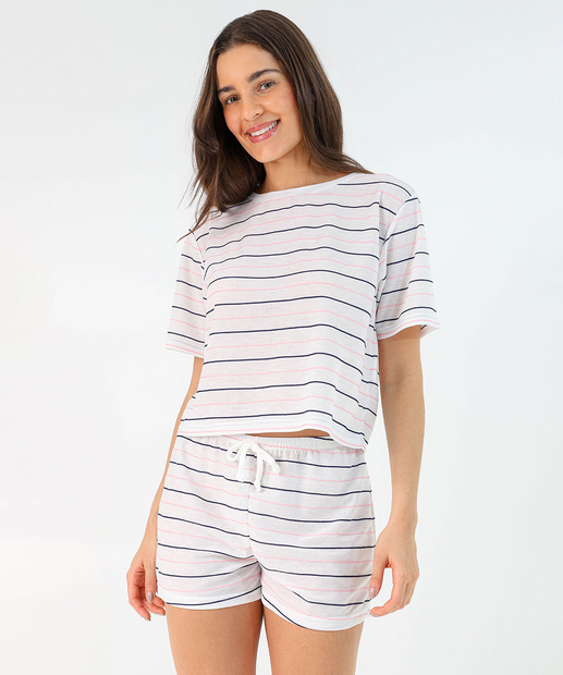 Image_Pijama Feminino Listrado Marisa Off White