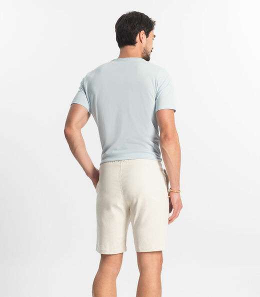 Bermuda Masculina Bengaline Diametro Bege