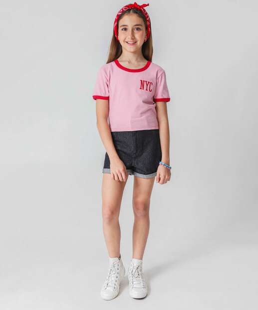 Image_Short Juvenil Jeans Marisa Tam 10 a 16 Preto