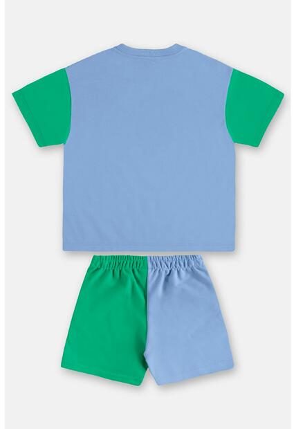 Conjunto Menino Camiseta e Short Três e Já