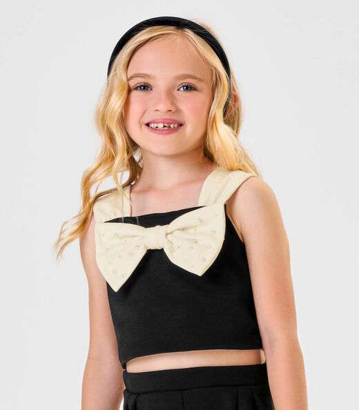 Conjunto Blusa Com Shorts Ponto Roma Trick Nick Preto