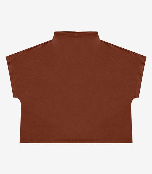 Blusa Feminina Com Gola Chaminé Select Marrom