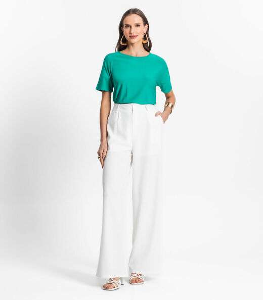 Blusa Feminina Em Viscose Endless Verde