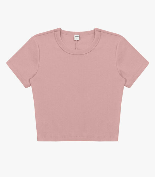 Image_Blusa Cropped Ribana Básica Rovitex Rosa