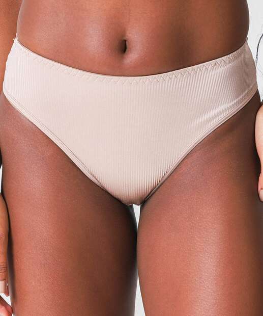 Calcinha Cintura Alta Cavada Abrupt Cotelê DeMillus