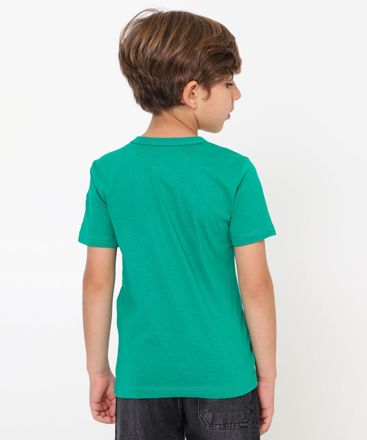 Camiseta Infantil Hulk Marvel Tam 4 a 10 Verde