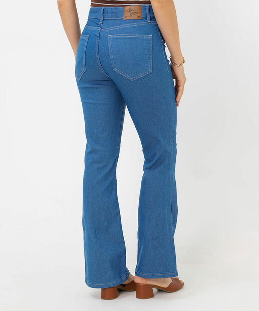 Calça Jeans Flare Feminina Petit Azul