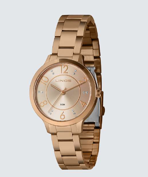 Kit Relógio Feminino Strass Lince LRR4738L38KBOER2RX