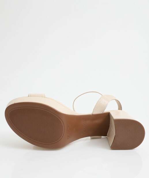 Sandália Feminina Meia Pata Bebecê Bege