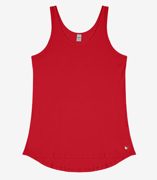 Regata Feminina Básica em Viscotorcion Rovitex Vermelho