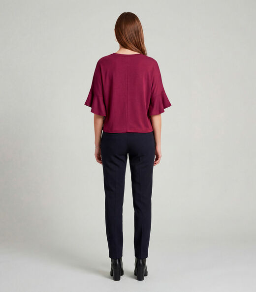 Blusa Feminina em Visco Tricot Infinita Cor Vermelho