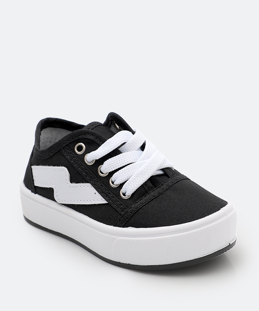 Image_Tênis Infantil Casual Brilho Ortobessa Preto