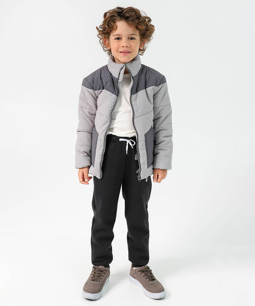 Image_Calça Infantil Jogger Moletom Homem Aranha Tam 4 a 10 Preto