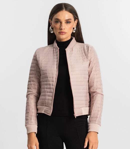 Jaqueta Feminina Microfibra Endless Rosa