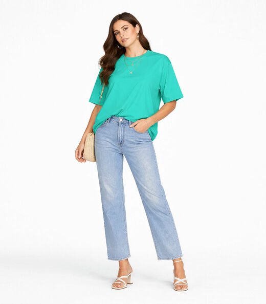 Blusa Feminina Com Mangas Amplas Infinita Cor Verde