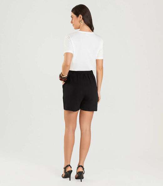 Shorts Adulto Feminino Infinita Cor Preto