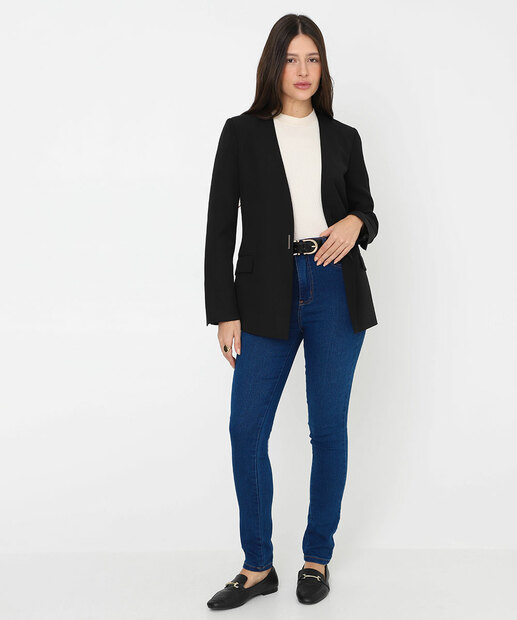 Image_Calça Jeans Skinny Feminina Cintura Alta Sawary Azul