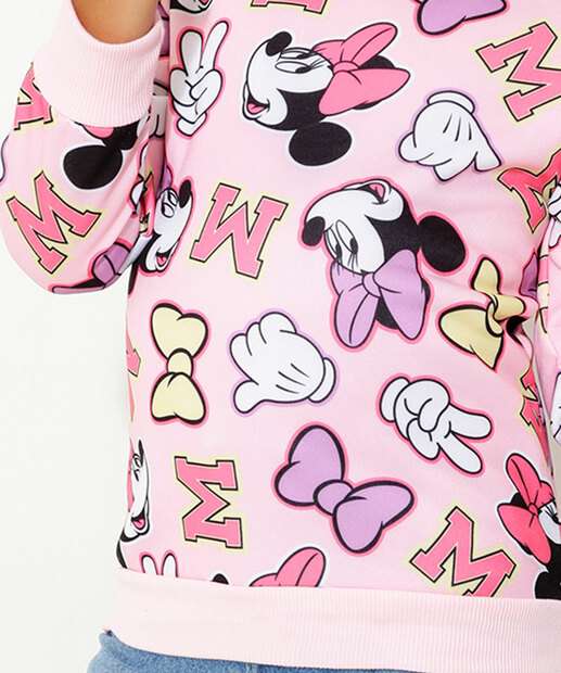 Blusão Infantil Moletinho Minnie Disney Tam 4 a 12