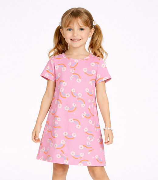 Image_Vestido Infantil Estampado Select Rosa