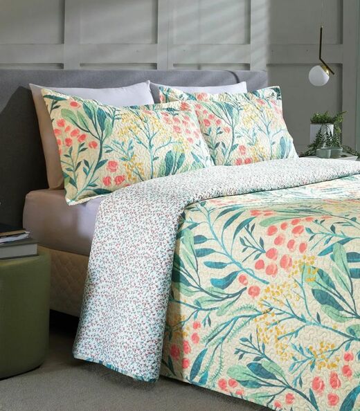 Jogo De Cobre Leito Casal 3 Peças Lar E Lazer Verde