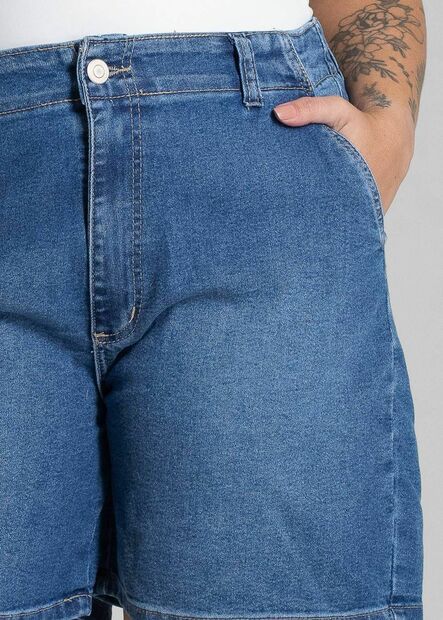Bermuda Jeans Sawary Plus Size - 281367
