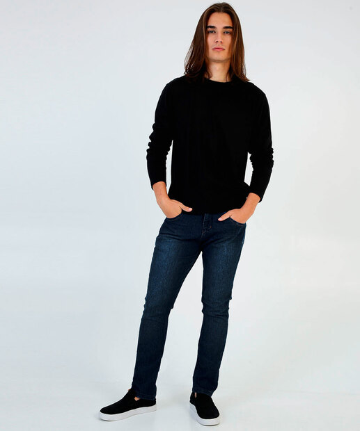 Calça Masculina Jeans Skinny Bolsos Biotipo