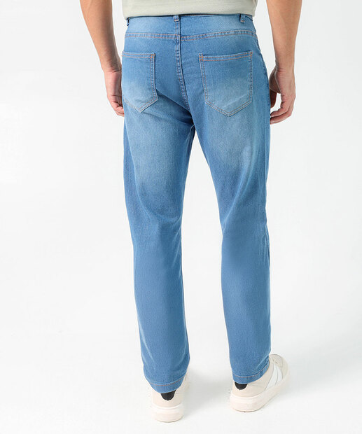 Calça Masculina Jeans Skinny Bolsos Azul