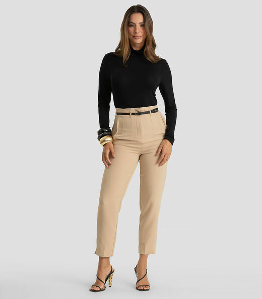 Blusa Feminina Manga Longa Visco Premiere Dianna Preto