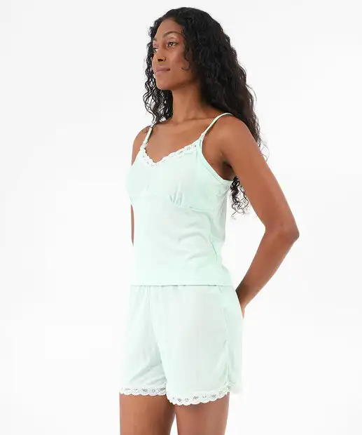 Image_Pijama Feminino Maternidade Canelado Marisa Verde